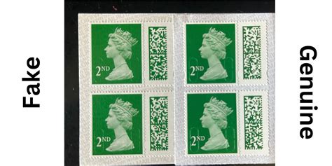 how can i tell if my stamps are counterfeit